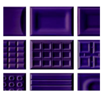 Cento per cento gloss purple wall tiles