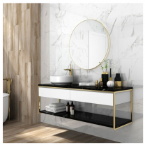 Halcon Ceramica Palatina White Gloss Porcelain Wall and Floor Tiles 60x30