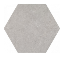 Traffic Silver 25cm Hexagonal Tiles 