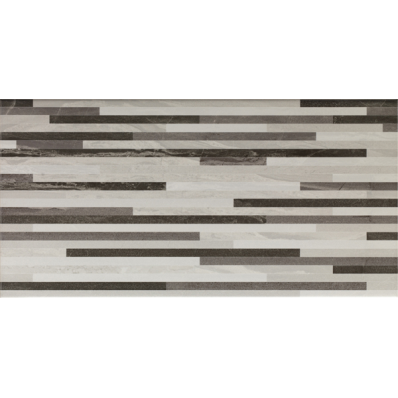 Inspire grey/dark grey 30X60 gloss stripes 