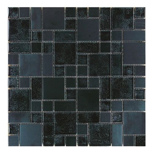 Gemini Mosaics Black Modello Multi-Format Tile - 300x300mm