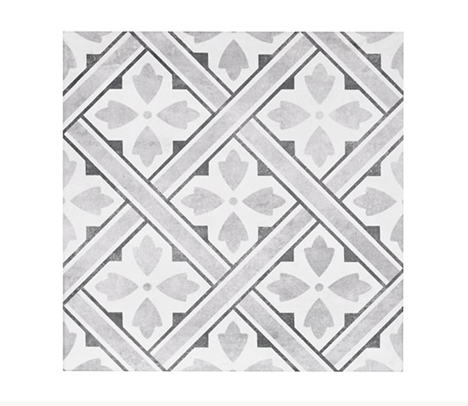 Impex DMJ Durham Grey Porcelain Patterned Wall and Floor Tiles 33x33 Mr Jones 