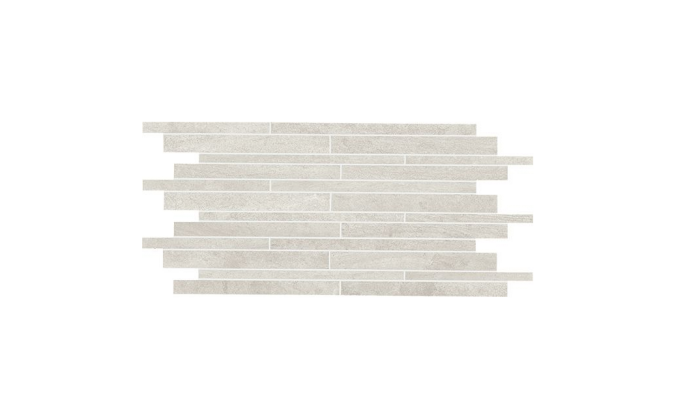 Continental Tiles Novabell Crossover Mosaic White Porcelain Wall And Floor Tiles 60x30