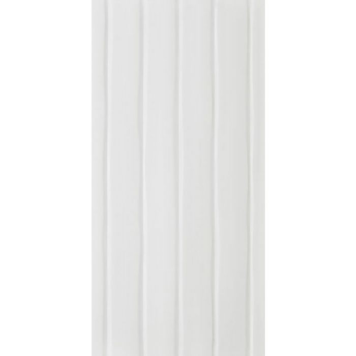 Studio Conran Flow White Satin Tile - 248x498mm