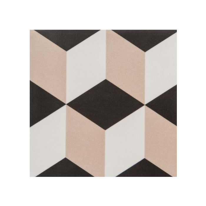 Soho Beige Des Cube Tile - 140x140mm