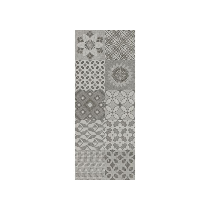 AB Ceramics Metropoli Grey Isole Decor Ceramic Wall Tiles 500x200mm