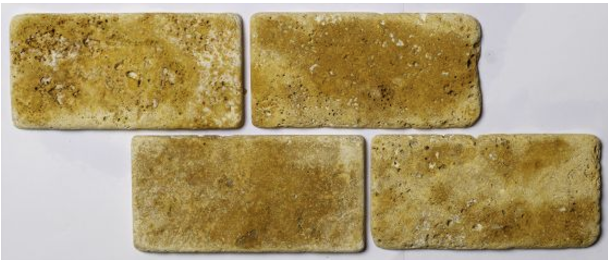 Yellow Tumbled Travertine W&F 75x152mm