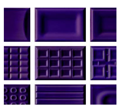 Cento per cento gloss purple wall tiles