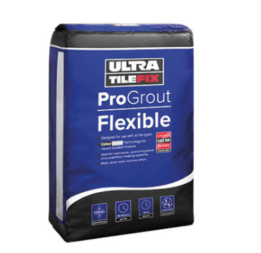 UltraTileFix ProGrout Flexible 10KG Silver Grey 