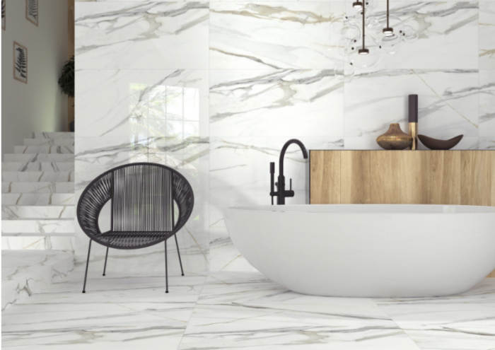 TAU Emporio Calacatta Gloss 600x600