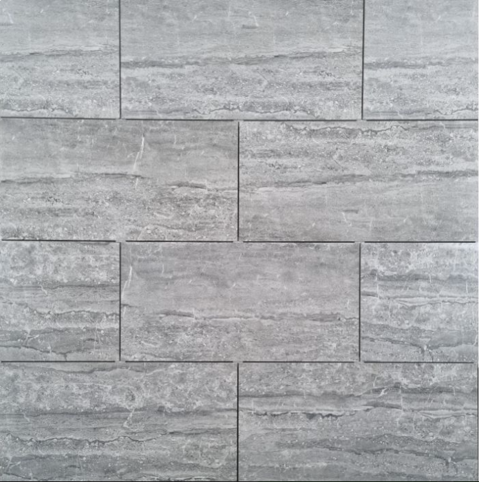 Crescent Grey Glossy Porcelain 30X60cm Kitchen Bathroom Wall Floor Tiles