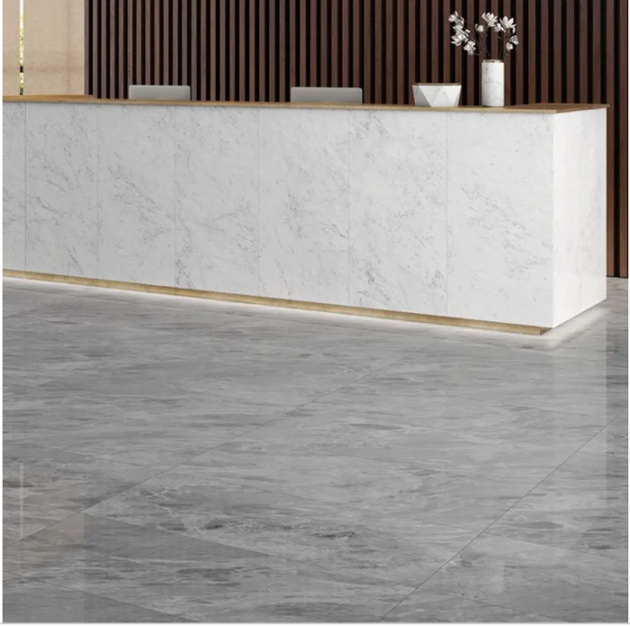 CTD Gemini Marmori Cloud Grey Polished Tile - 1200x600mm