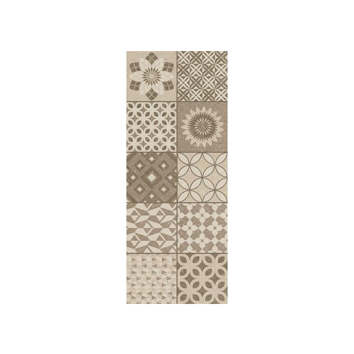 AB Ceramics Metropoli Brown Isole Decor Ceramic Wall Tiles 500x200mm