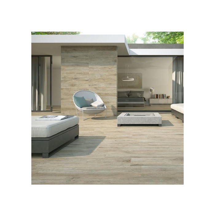 Pamesa Kingswood Kings Deck Argent Wood Effect Tiles - 850x220mm