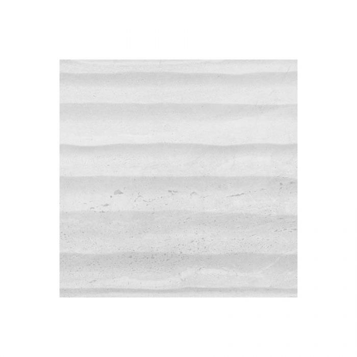 Tibur White Wave Decor Glazed Ceramic 25x55cm Tiles